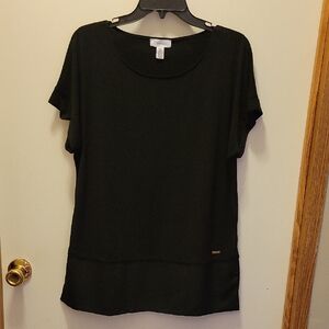 Calvin Klein Women's Classic Black Short Sleeve Top